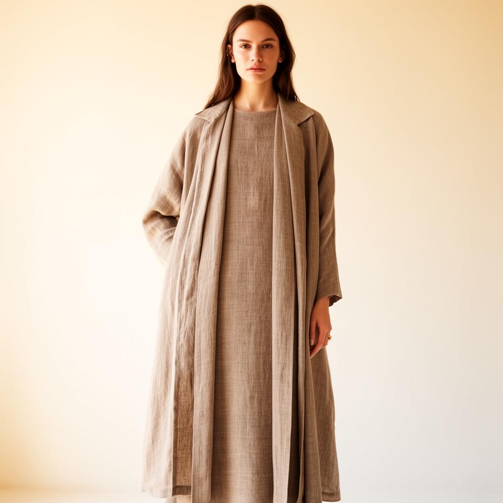 Linen Dress + Jacket Set