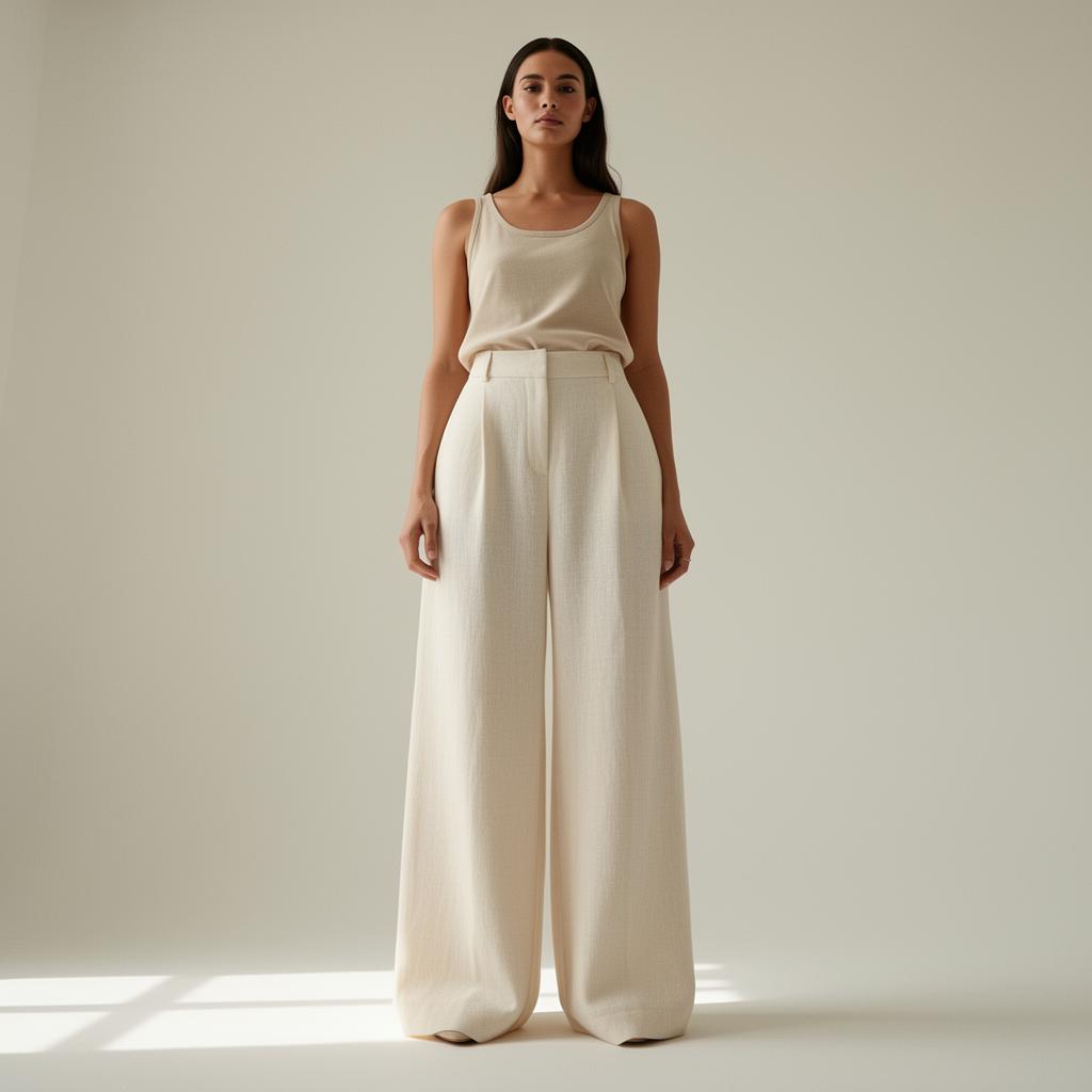 Linen Wide Leg Pants